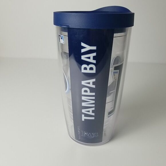 Tervis Tampa Bay Rays 16oz Double Walled Tumbler W/ Lid MLB USA - Picture 4 of 8